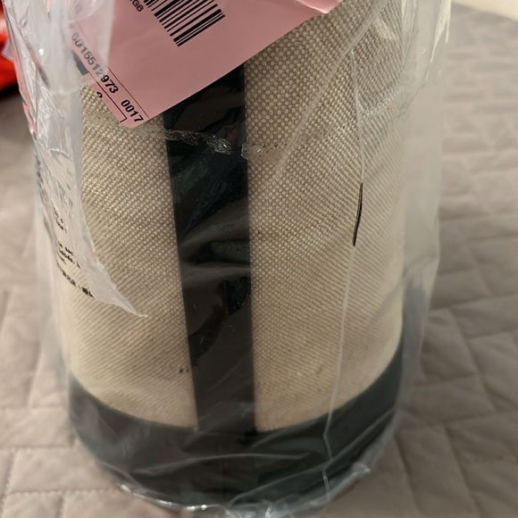 J. Crew Natural/Black Canvas Bucket Bag/NWT - Picture 11 of 11